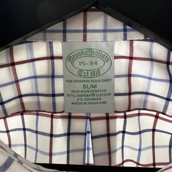 Brooks Brothers Red and Blue Casual Button Down Shirt - Picture 2 of 3